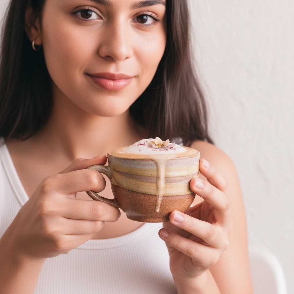Balayage miel, reflets dorés naturels.